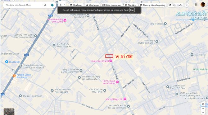 Bán đất 6x23m, mặt tiền Lê Thị Trung p. Bình Chuẩn gần chợ Bình Thuận - 2