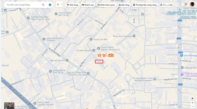 Bán dãy trọ 5.1x19.8m, hẻm An Phú 17 p. An Phú gần chợ An Cơ, thu 7tr/th - 2