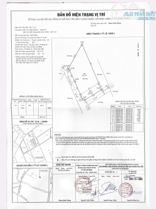 BÁN GẤP ĐẤT LỚN LÔ GÓC TÔ NGỌC VÂN, P.15 GÒ VẤP GIÁ 35 TỶ TL - 2