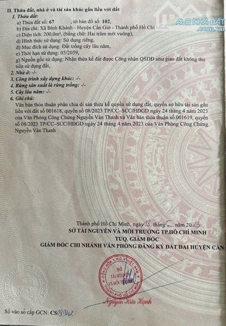 Cần bán lô đất mặt tiền đường rừng sác xã bình Khánh giá 3.2 triệu 1 m2 - 3