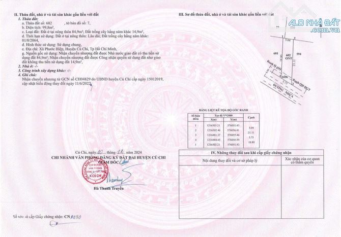 Cần bán đất mặt tiền đường nhựa Lê Thị Vui 1/ Đường Basa xã Phước Hiệp 5x20 Full Thổ - 3