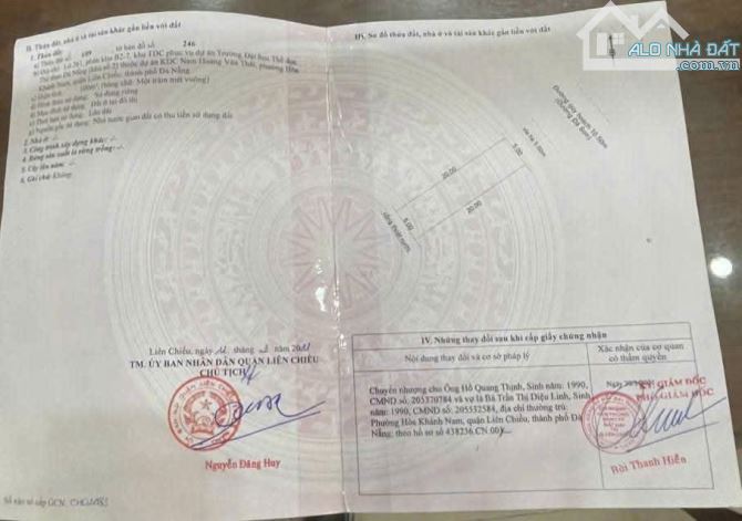 📌📌📌LÀM VIỆC TRỰC TIẾP GIÁ TỐT !!!bán lô mặt tiền đà sơn 1 - 3