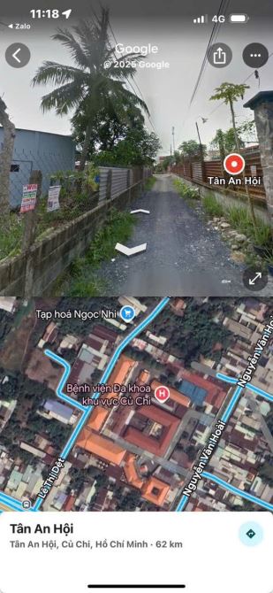 Bán đất thổ cư góc 2 mặt tiền đường ôtô trung tâm xã Tân An Hội Củ Chi TPHCM, DT: 7x22m. - 3