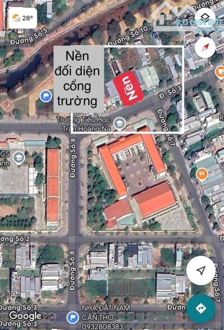 Bán GẤP Nền - MẶT TIỀN - vị trí đẹp. Đối diện cổng trường Trần Hoàng Na - 3