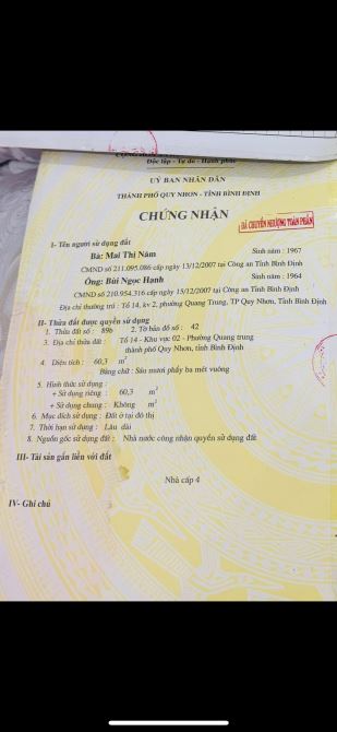 Bán đất mặt tiền số 52 Thanh Niên, DT 60m2, Giá 5.65 tỷ - 3