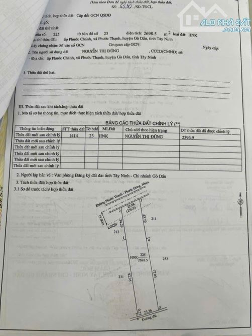 22,9*110m nhựa vào cổng KCN Phước Đông. 290TR (m) - 4