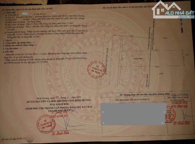 Bán đất MT đường Đào Sư Tích, P.Bình An, Dĩ An 6ty150 TL M467 - 4