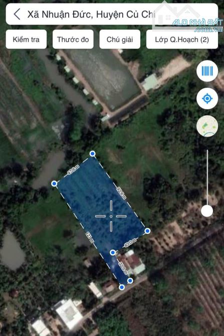 Bán đất mặt tiền Nguyễn Thị Dòn 1/ đường Bà Thiên xã Nhuận Đức Củ Chi DT 3528m2 150m Thổ - 5