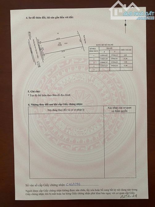 BÁN ĐẤT ĐẸP GẦN ĐẠI HỌC FPT NHI ĐỒNG CẦN THƠ VÀO 1KM. 6M X 25M - 2TY350 - 6