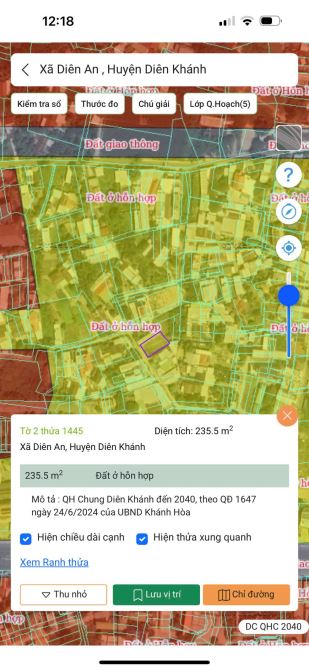 BÁN LÔ ĐẤT ĐẸP TẠI DIÊN AN - DIÊN KHÁNH GIÁP KĐT PHÚ ÂN NAM 2 - 6