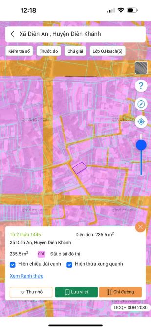 BÁN LÔ ĐẤT ĐẸP TẠI DIÊN AN - DIÊN KHÁNH GIÁP KĐT PHÚ ÂN NAM 2 - 7