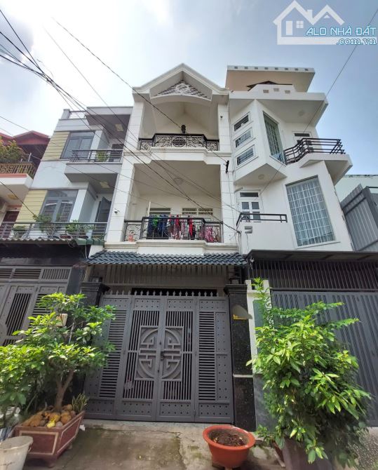 Hẻm xe hơi thẳng 1 sẹc Phan Huy Ích, Tân Bình, 4x15m nhà 4 tầng giá 7,95 tỷ