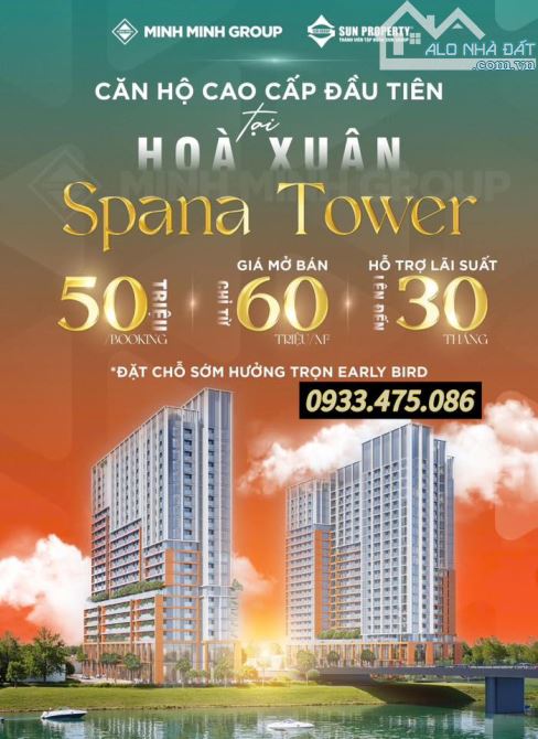 CĂN HỘ CAO CẤP SPANA TOWER, CĂN HỘ ĐẦU TIÊN TẠI HOÀ XUÂN ĐÀ NẴNG CĐT SUNGROUP