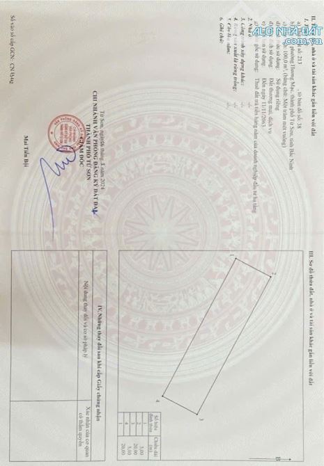 Bán đất Mai Động, Hương Mạc, Từ Sơn 100m, MT 5 x 20, giá chỉ 1.5 tỷ Bắc Ninh