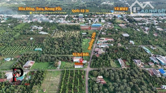 LÔ ĐẤT TRỤC CHÍNH THÔN 12 EATU KOTAM THÔNG QUA 25b ĐẠT LÝ: GIÁ 1.08 tỷ - 1