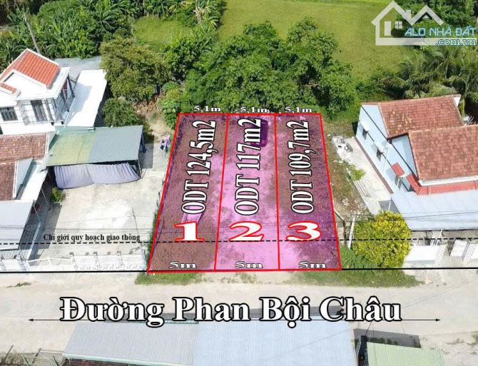 CẦN BÁN ĐẤT NỀN MẶT TIỀN ĐƯỜNG PHAN BỘI CHÂU, NINH HÒA - VỊ TRÍ ĐẮC ĐỊA, TIỀM NĂNG SINH LỜ - 1