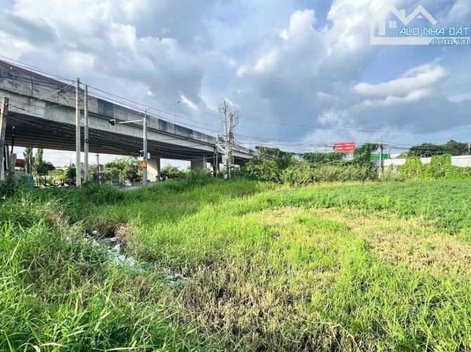 Bán 1023m2 lúa có 250m2 thổ cư, mặt tiền góc Hoàng Phan Thái - công vụ, Mỹ Yên, Bến Lức - 2