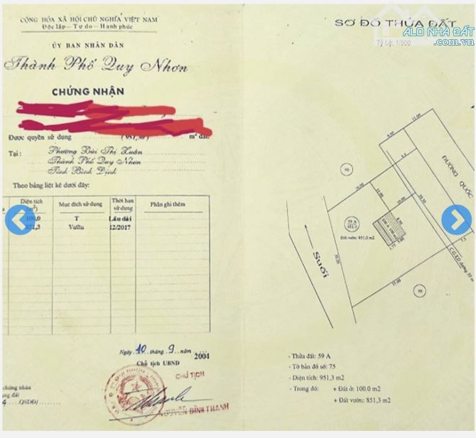 BÁN LÔ ĐẤT GẦN 1000M2 - CÓ THỔ CƯ - MẶT TIỀN QUỐC LỘ 1A - GẦN HẦM CÙ MÔNG - 2
