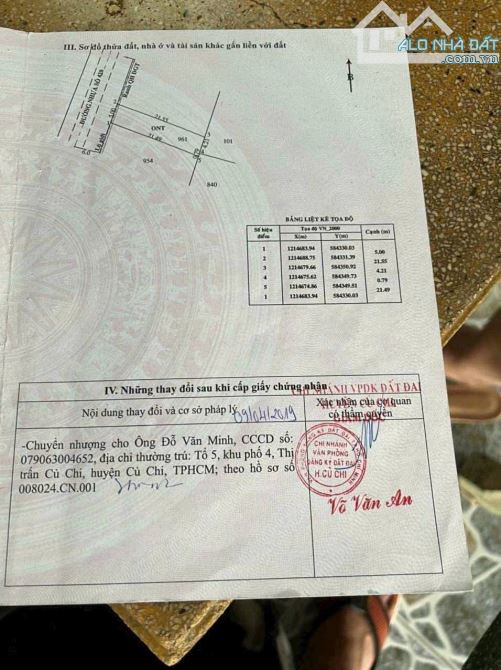 Bán đất sát đường Tỉnh Lộ 8 xã Phước Vĩnh An Củ Chi TPHCM, DT; 5x22m. - 2