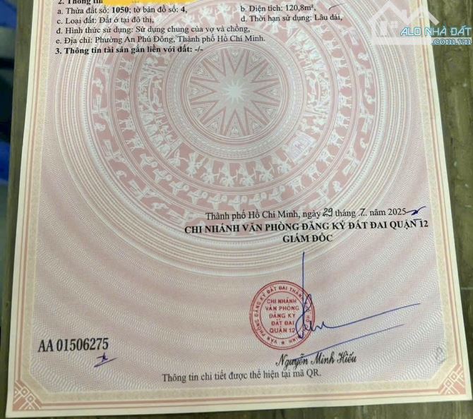 Giảm giá bán gấp lô đất mặt tiền Thạnh Lộc 47, An Phú Đông, Quận 12 - 2