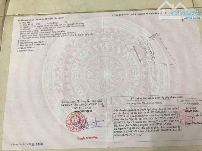 Chính chủ bán mặt tiền mỹ khuê 8. Gần lâm hoàng.võ nguyễn giáp. Biển Mỹ Khê TP Đà Nẵng - 2