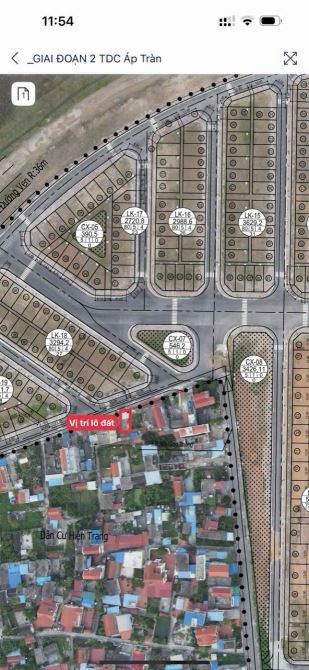 Bán lô 75,4m nhìn ra tdc Áp Tràn Thuỷ Nguyên đường 13m view vườn hoa giá đầu tư 3,7xx tỷ - 2