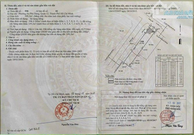 QUẬN 12, ĐÁT GẦN SÔNG SÀI GÒN, AN PHÚ ĐÔNG 25 DT 6.8x47m 291m2 THỔ CƯ - 6