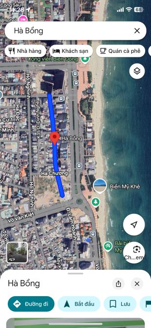 BÁN LÔ ĐÔI - 200m2- MT HÀ BỔNG- ĐƯỜNG 7,5m - Cách biển 100m- 50Tỷ
