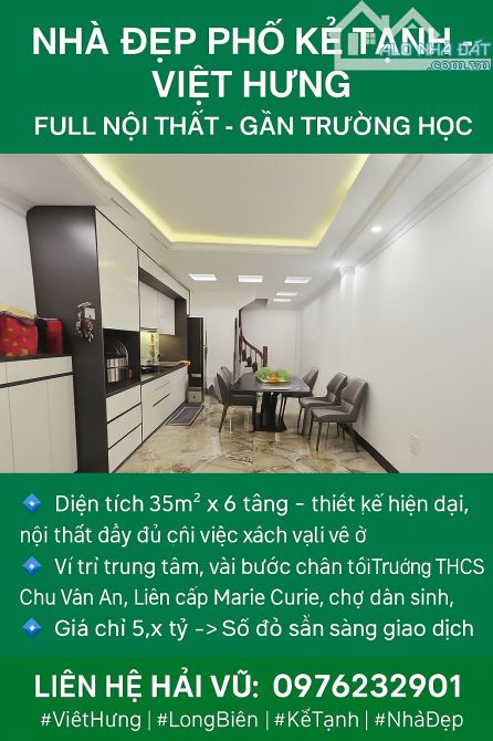 VIỆT HƯNG - KẺ TẠNH - 35M - FULL NỘI THẤT - Ô TÔ ĐỖ CỔNG - 5,x TỶ