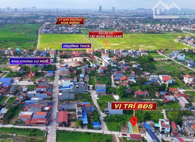 Bán lô góc 2 mặt tiền trục thôn thông hoa động thủy nguyên