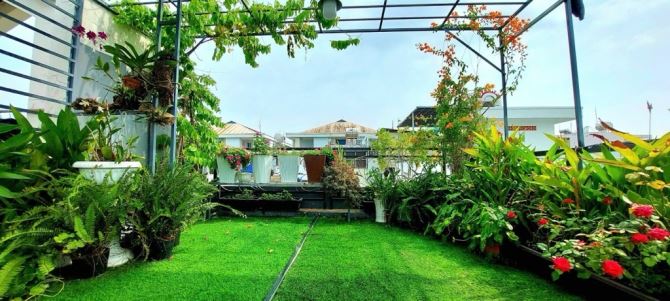 NHÀ ĐẸP 4 TẦNG 50M2(4.5X11)-MẶT TIỀN ĐƯỜNG SỐ 8-KDC TÊN LỬA-GIÁ 8.4 TỶ - 10