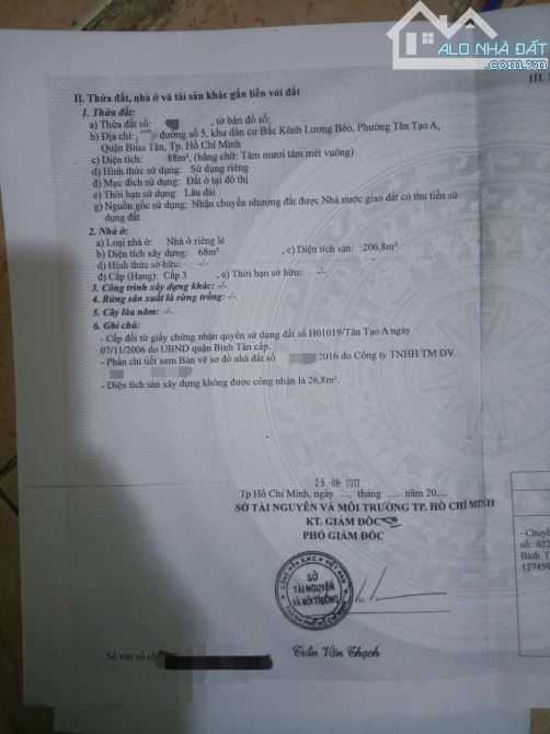 Gấp - Bán Nhà 3 Tầng, khu đô thị bắc lương bèo, Tân tạo A - 1