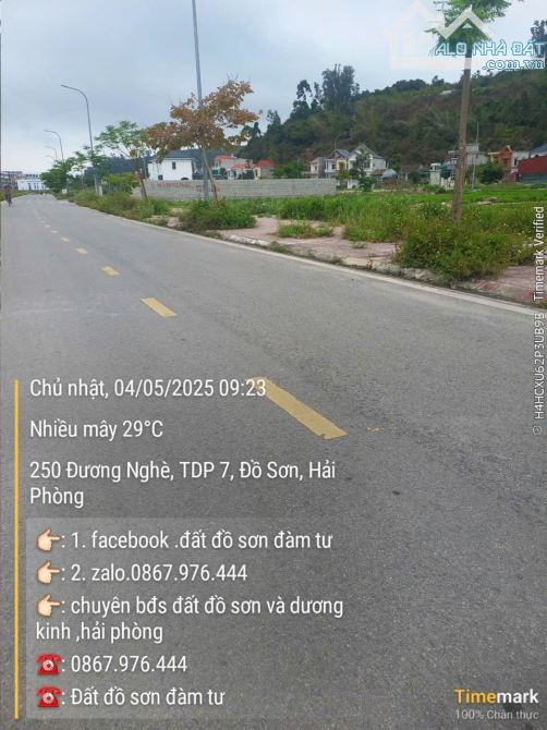 Cần bán Đất 156m2 Đấu Giá Suối Rồng trung tâm Quận Đồ Sơn , Hải Phòng. Hơn 23 tr/m - 2