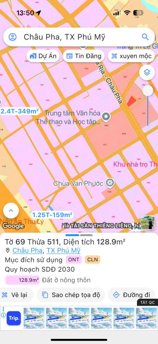 Đường nhựa 1/ trục thẳng khu trung tâm Châu Pha Hồ Chí Minh - 2