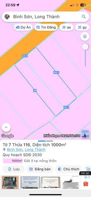 Bán lô đất đã tách 3 sổ tiêng giá mềm đầu tư - 2