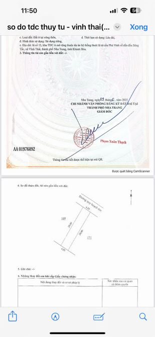Bán Đất view sông TĐC Sông Tắc , Vĩnh Thái , phường Nam Nha Trang  Diện tích: 80m2 ngang 4 - 3