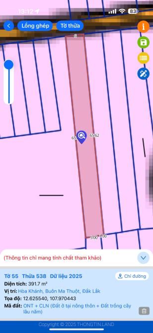 BÁN ĐẤT ĐOÀN KẾT GẦN QUỐC LỘ 14. DIỆN TÍCH: 6x65M. GIÁ: 990 TRIỆU - 3