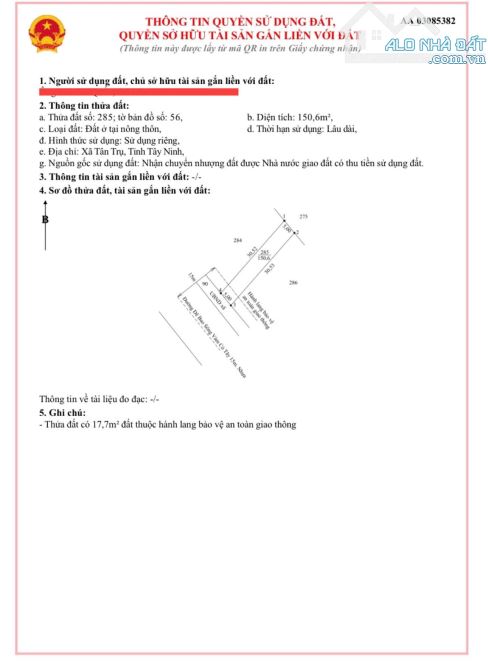 5×30 thổ đường nhựa conternơ vam co tân trụ_Long an 1ty 450 triệu giá rẻ - 4
