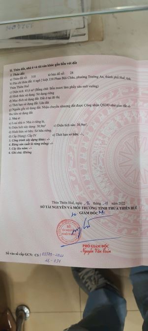 Nhà đường Phan Bội Châu, phường Trường An, tp Huế- Chỉ 1,6xTỷ - 4
