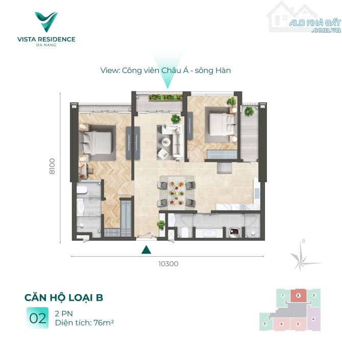 Siêu phẩm, Bán căn hộ Vista gần toà 69 tầng công viên Châu Á, Đà Nẵng, giá ưu đãi - 9