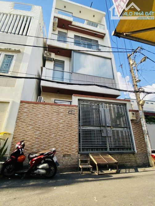 Nhà 4 tầng 93m2 (6x15.5)  hẻm nhựa 6m Minh Phụng Quận 6 gần chợ Cây Gõ