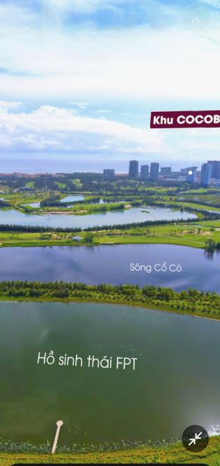 Lô đất biệt thự 670m² view hồ và sân GOLF, khu FPT - B3-97 - 1