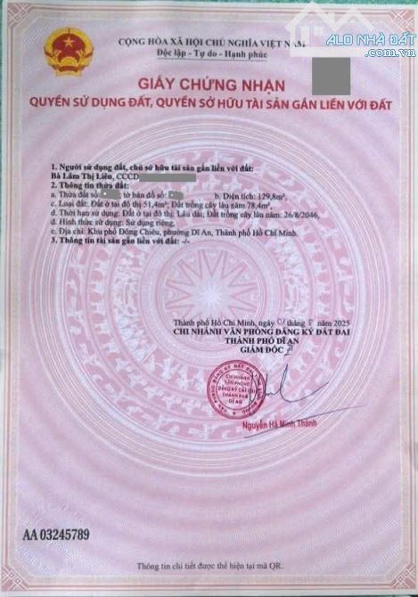 gần Ngã Tư Chiêu Liêu__3Tỷ800__125m2__Bán đất kèm nhà cấp 4, cách đường Lê Văn Tiên 100m - 5