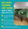 HỘ KHẨU PHƯỜNG VIỆT HƯNG - NHÀ 4 TẦNG GIÁ CHỈ 3,5 TỶ