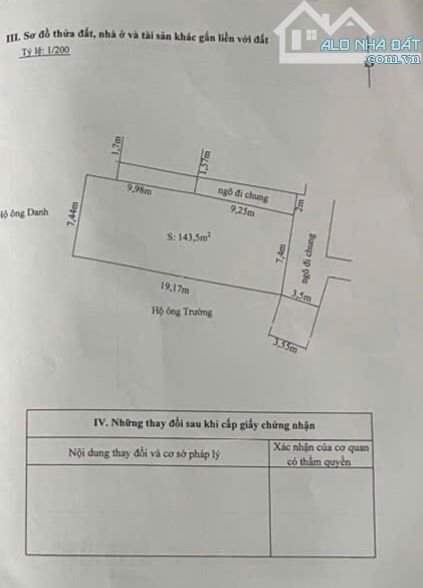 Bán đất ngõ 302 Văn Cao, lô góc 143m2, mặt tiền 7,4m giá 72 tr/m2