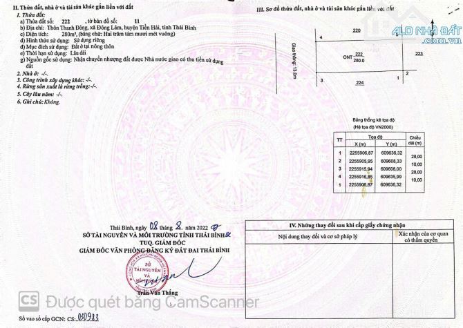 Bán Lô Đất Biệt Thự Đông Lâm 1 - Tiền Hải - 1