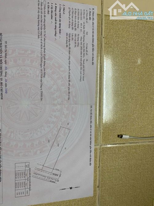 CẦN BÁN LÔ ĐẤT MẶT TIỀN ĐƯỜNG XUÂN THỚI SƠN 23 – HÓC MÔN - 1