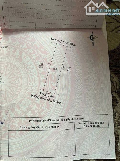 Chính Chủ gửi bán đất mặt đường Đinh Tiên Hoàng - Tp Hải Dương. - 1