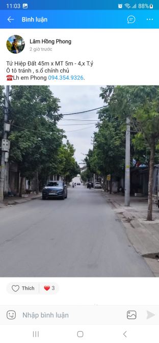 CC bán đất  tặng nhà C4 ở Ích Vịnh,  Vĩnh Quỳnh.  DT  43m2. MT rộng,  vuông vắn. - 2