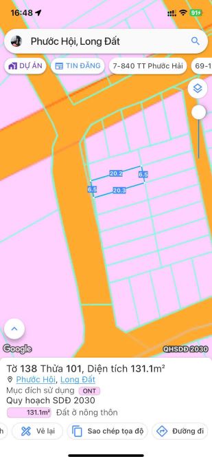 BÁN ĐẤT VEN BIỂN LỘC AN – CÁCH BIỂN CHỈ 700M CẮT LỖ CHỈ CÒN 1 TỶ - 2